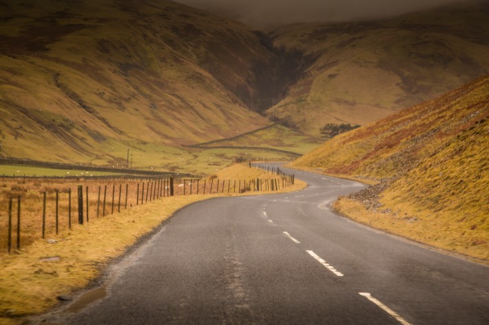 The Best Driving Road in the UK - A708 Selkirk to Moffat Tesla Model S P85 Scotland Trip 158