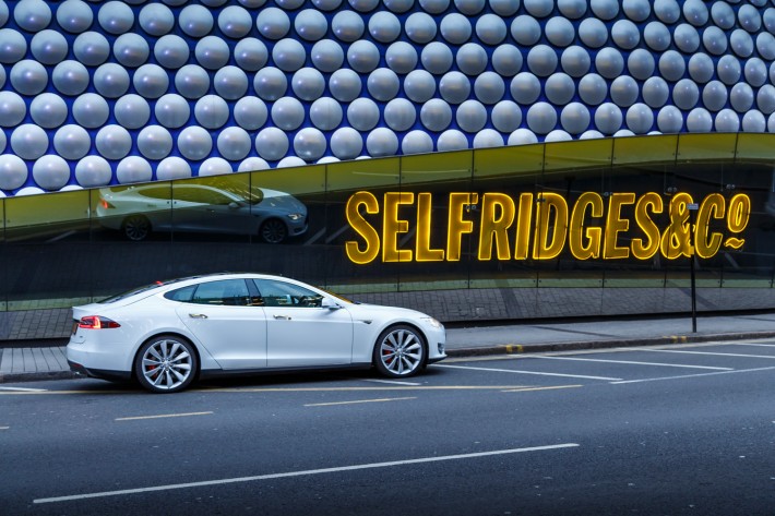 Turn A Shopping Centre Parking Into An Economic Driver Tesla Model S P85 Birmingham 28